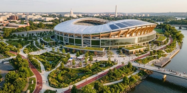 O Estádio RFK, um dos estádios mais emblemáticos internacionalmente, pode ser o maior do mundo construído em madeira