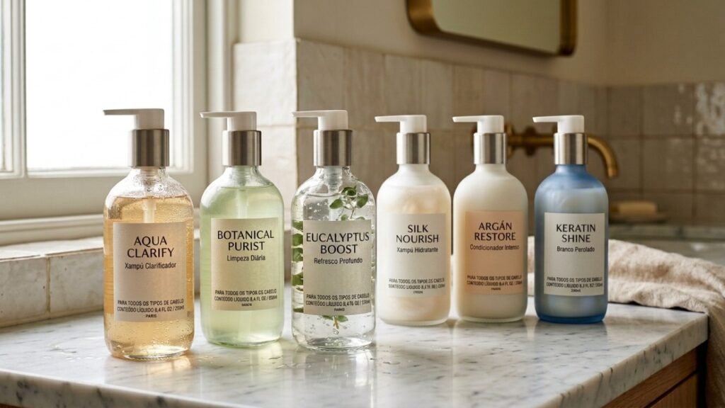 O mito do shampoo transparente: por que a cor do produto não decide se seus fios ficam realmente limpos