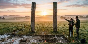 Uma linha quase invisível no solo revelou um monumento de 5 mil anos escondido perto de Stonehenge