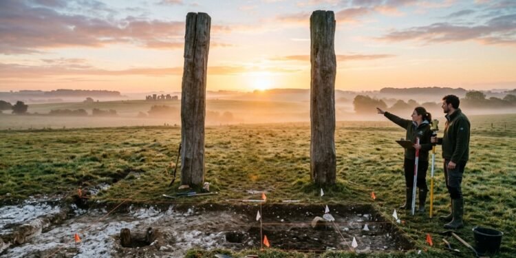 Uma linha quase invisível no solo revelou um monumento de 5 mil anos escondido perto de Stonehenge