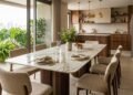 Mesa de jantar de porcelanato vira tendência de decoração para sala de comer