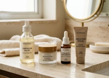 Como montar uma rotina de skincare simples e eficiente com só 4 produtos essenciais