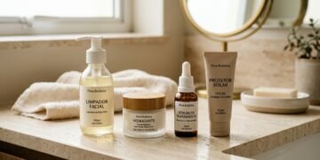 Como montar uma rotina de skincare simples e eficiente com só 4 produtos essenciais