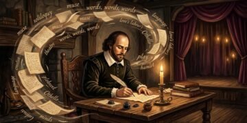 Como William Shakespeare é responsável por inventar cerca de 1.700 palavras como bedroom e addiction