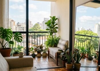 Arquitetos revelam por que colocar um espelho na varanda virou tendência nas casas modernas