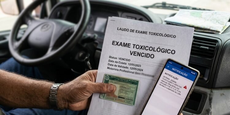 Motoristas entram na mira de multa automática por exame toxicológico vencido