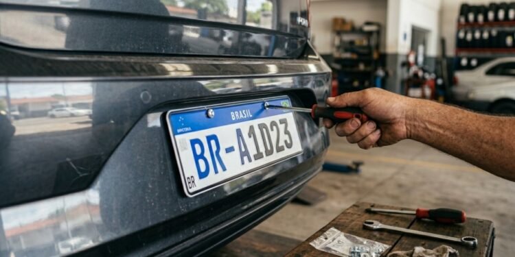 Troca de placas Mercosul é obrigatória em 2026? Entenda o que diz o projeto de lei aprovado na Câmara