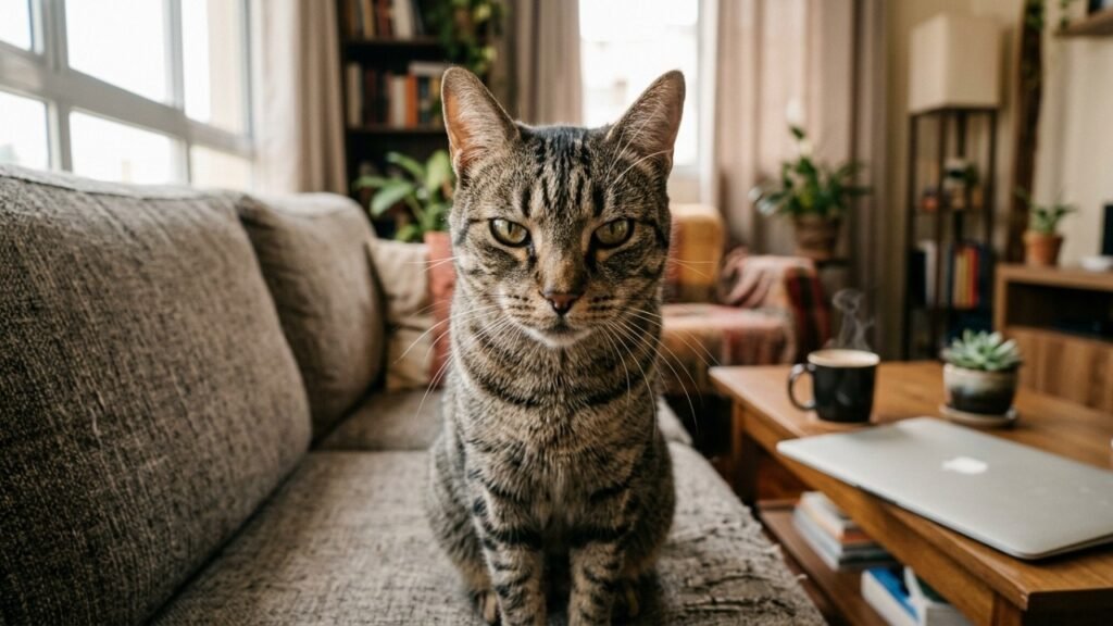 Seu gato não está te julgando à toa: aquela encarada séria pode esconder pedidos bem específicos