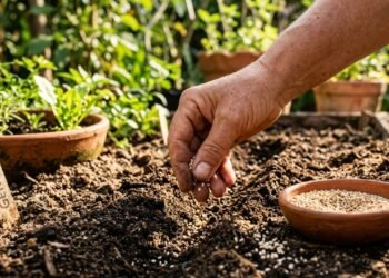 O gergelim não precisa ficar só na cozinha: ele pode nascer no jardim e surpreender com flores delicadas