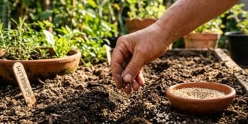 O gergelim não precisa ficar só na cozinha: ele pode nascer no jardim e surpreender com flores delicadas