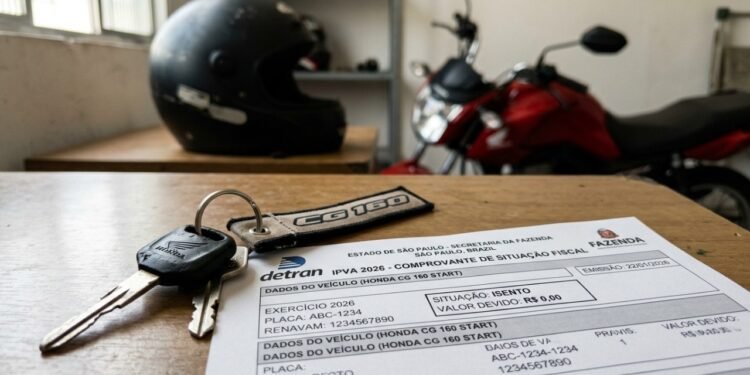 IPVA zerado para motos populares já vale em 8 estados e beneficia milhões de donos; veja quem tem direito