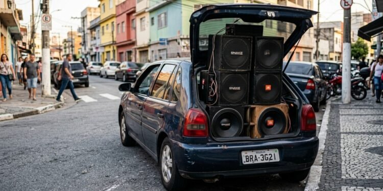 Muitos motoristas não sabem, mas som alto de carro pode gerar multa de R$ 195 e 5 pontos na CNH
