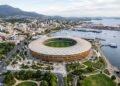 O maior estádio oval do mundo, com cobertura de madeira, está sendo construído na Austrália