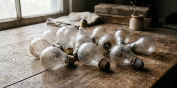Decoração sustentável transforma lâmpadas em peças criativas