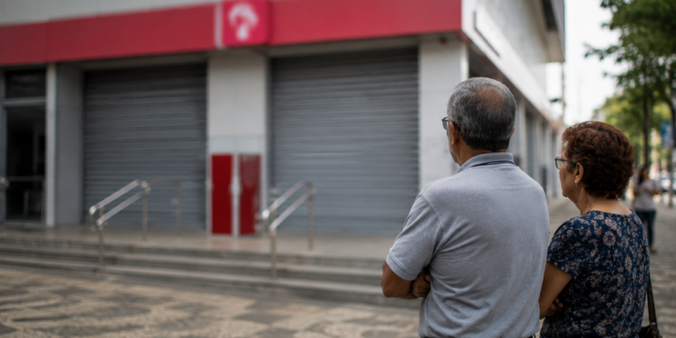 Bradesco encerra agência e cidade perde atendimento presencial