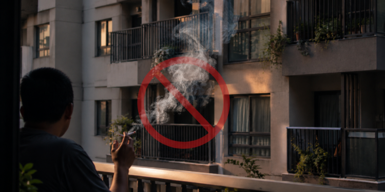 Fumar na varanda do apartamento pode gerar multa