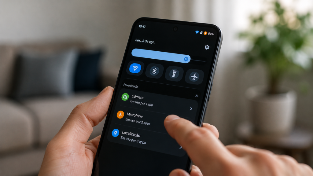 Ponto azul chega ao Android e mostra quando apps usam seu GPS