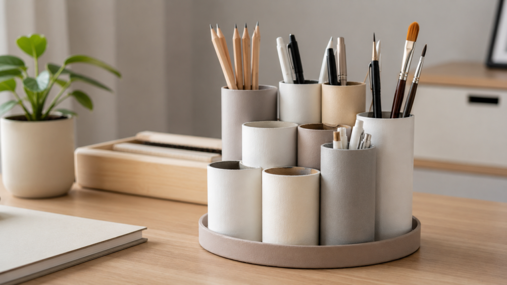 Tubos de papelão viram peças incríveis de decoração sem gastar nada