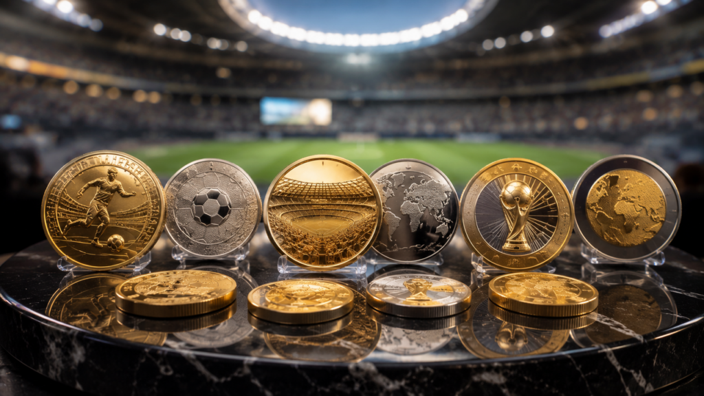 Moedas da Copa de 2026 chegam ao mercado e atraem colecionadores