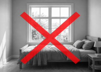 Os piores lugares para colocar a cama no quarto