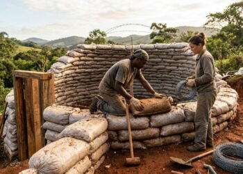 Como construir uma cúpula com sacos de areia