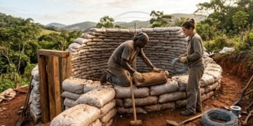 Como construir uma cúpula com sacos de areia