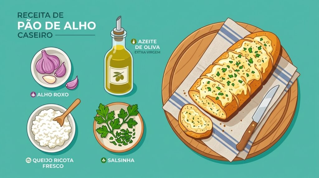 pão de alho caseiro