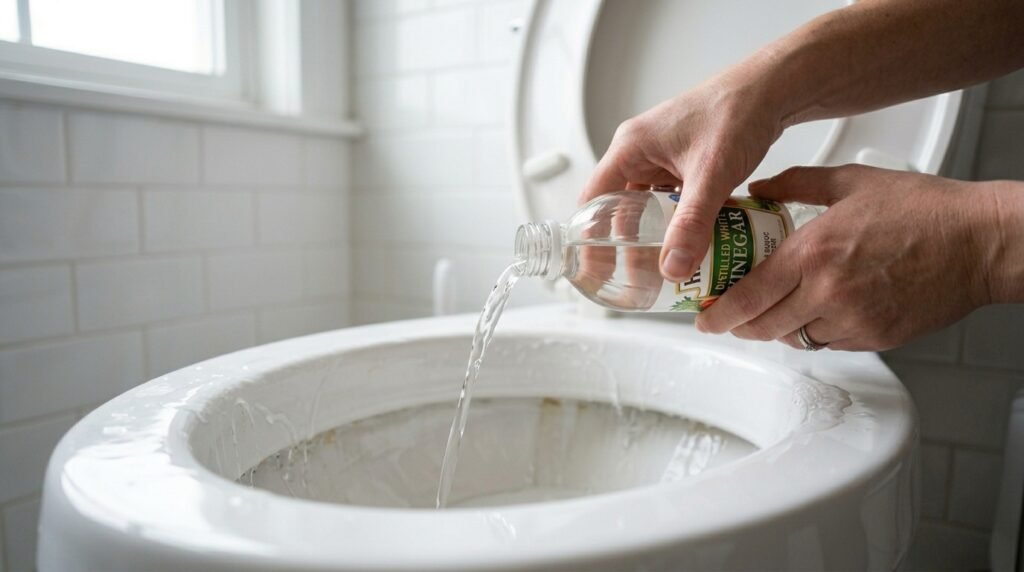 vinagre no vaso sanitário