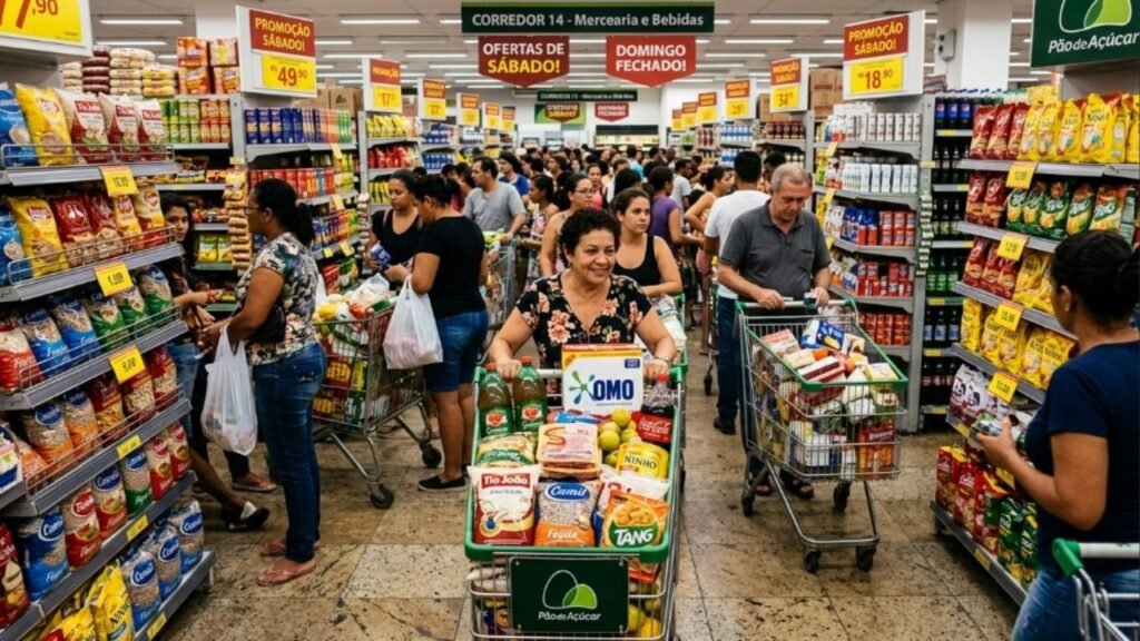 Supermercados deixam de abrir aos domingos e redes como Carrefour, Atacadão, Assaí e BH reorganizam funcionários