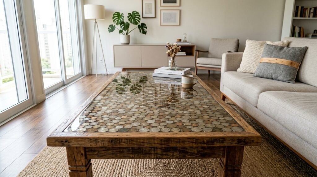 decorar com moedas antigas