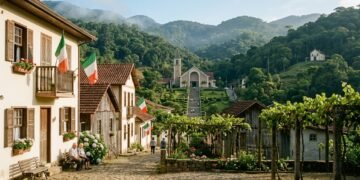 A pequena Itália catarinense que abriga a primeira santa do Brasil é a única cidade do interior com dois santuários
