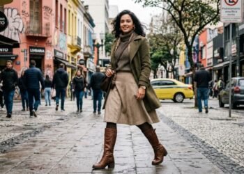 O modelo de sapato para usar com saia longa, que protege os pés do frio e mantém a elegância