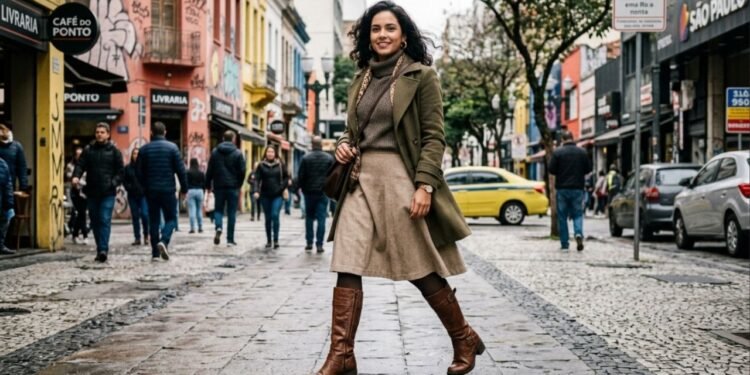 O modelo de sapato para usar com saia longa, que protege os pés do frio e mantém a elegância