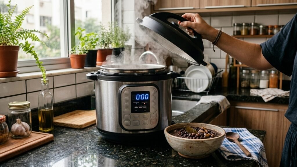 O feijão pronto em poucos minutos virou o novo xodó da cozinha