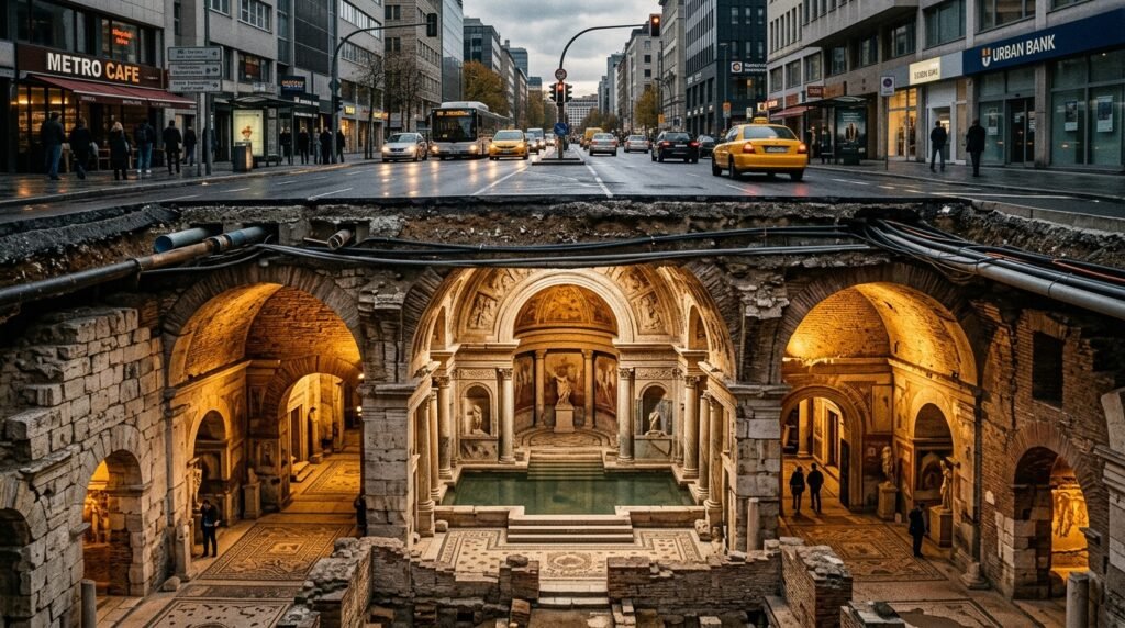 termas romanas em Waalfront