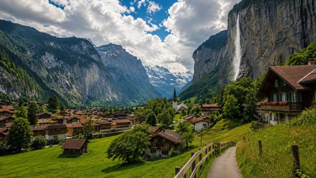 Maravilhas da Suíça revelam vilas alpinas, lagos surreais e paisagens que parecem conto de fadas