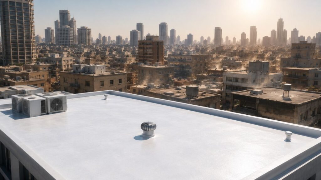 Pesquisadores chineses desenvolveram um novo tipo de cimento que reflete a luz solar e emite calor, em vez de absorvê-lo