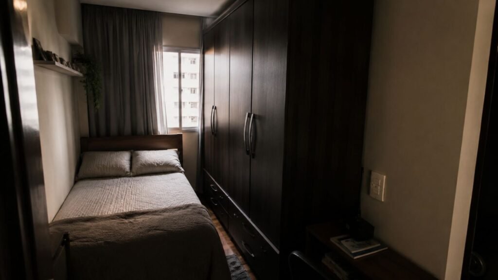 Como escolher guarda-roupa sem comprometer circulação, iluminação e conforto no quarto