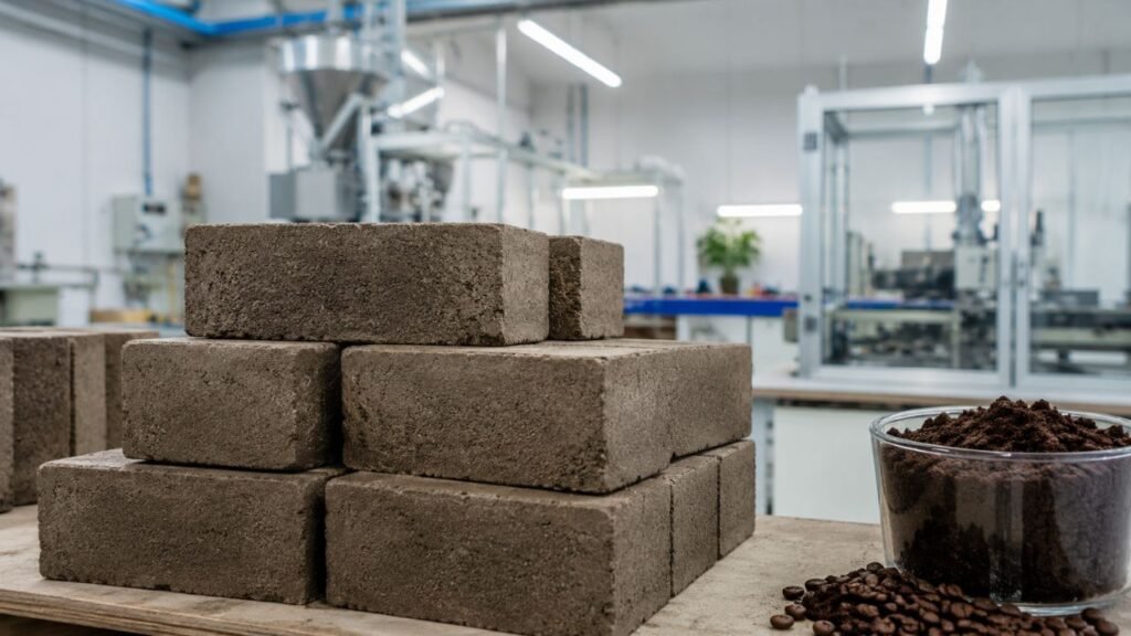 Pesquisadores australianos fabricam tijolos a partir de resíduos de café usando 80% menos energia; eles excedem em mais do que o dobro a resistência mínima exigida na Austrália