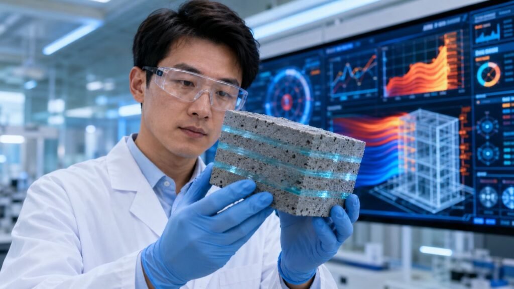 Pesquisadores chineses desenvolveram um hidrogel de cimento capaz de gerar e armazenar eletricidade