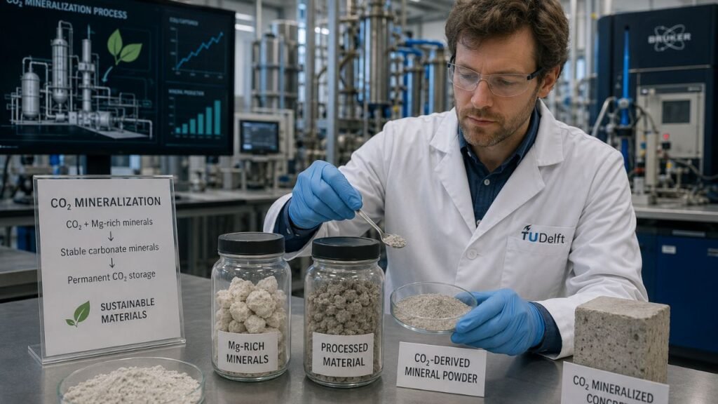 Startup holandesa desenvolve a maior planta de mineralização de CO2 do mundo para convertê-lo em materiais de construção