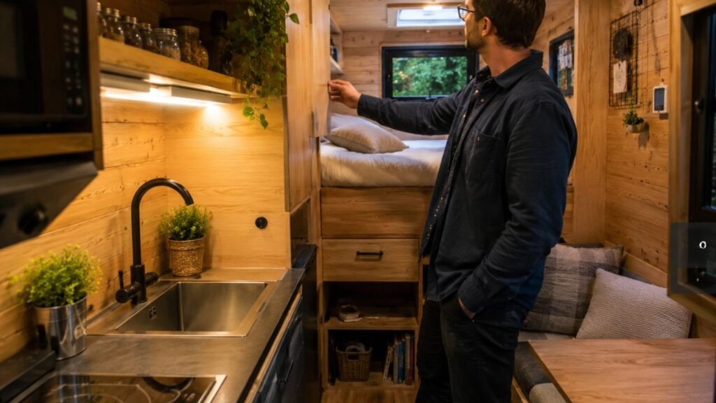 Designer cria o que ele chama de "a menor casa móvel do mundo" > leva a redução de tamanho ao extremo