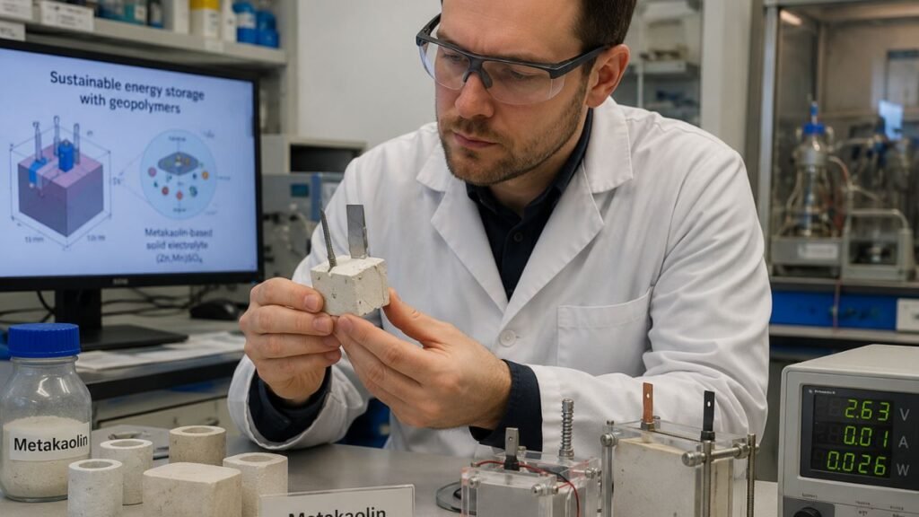 Cientistas franceses e espanhóis desenvolvem material inovador semelhante a cimento que pode funcionar como eletrólito sólido em sistemas de armazenamento de energia recarregáveis