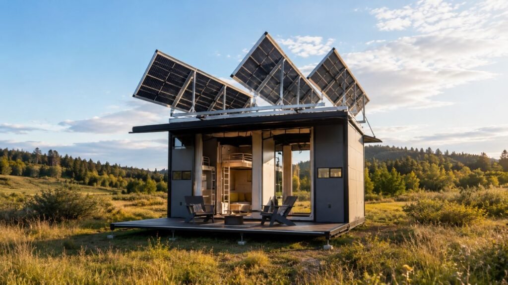 Startup lança plataforma móvel solar totalmente autônoma com baterias de íon-sódio, gerando entre 45 e 64 kWh por dia, além de um gerador de água atmosférica com capacidade de 68 litros por dia, o suficiente para abastecer duas residências de porte médio