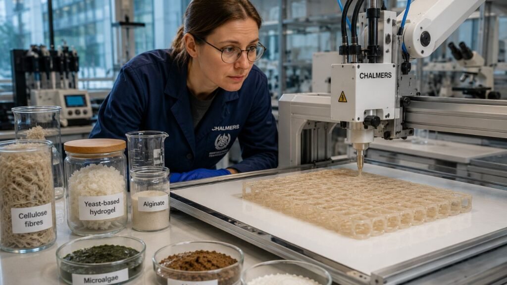 Pesquisadores suecos transformam levedura de cerveja reciclada em um material arquitetônico imprimível em 3D que se biodegrada ao final de sua vida útil