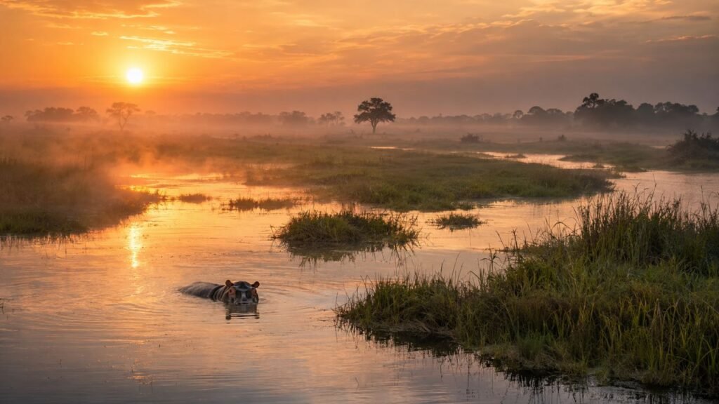 Delta do Okavango revela a luta pela sobrevivência onde a água decide o destino dos animais
