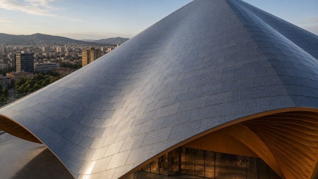 O impressionante telhado solar fotovoltaico curvo do Teatro de Ópera e Balé do Kosovo será uma referência para futuras construções sustentáveis