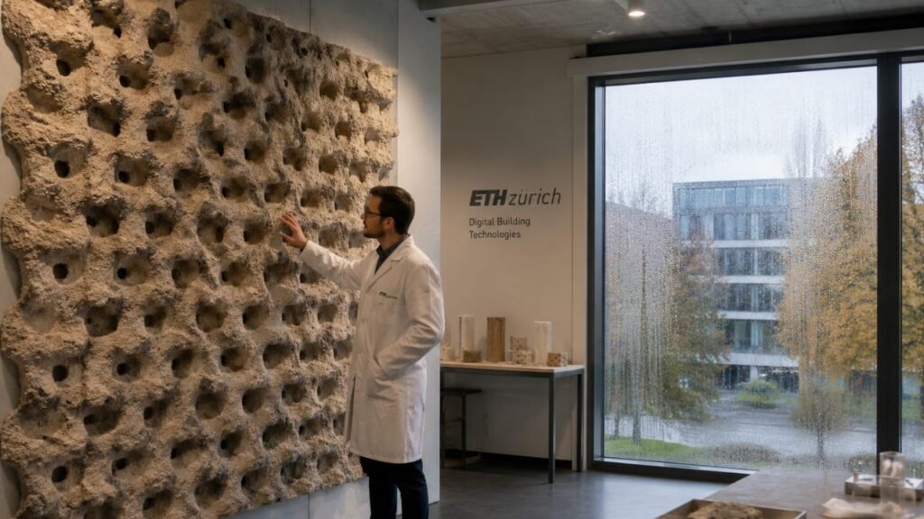 Engenheiros suíços desenvolvem revestimento ecológico inovador para desumidificar ambientes passivamente, reduzindo a necessidade de ventilação mecânica
