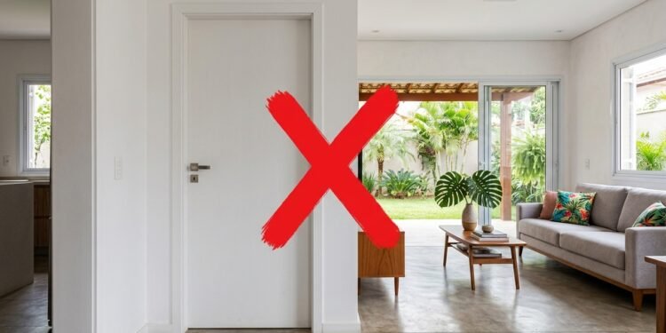 O greige é a cor que está substituindo as portas brancas em 2026