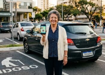 Cartão de estacionamento para idosos no Brasil